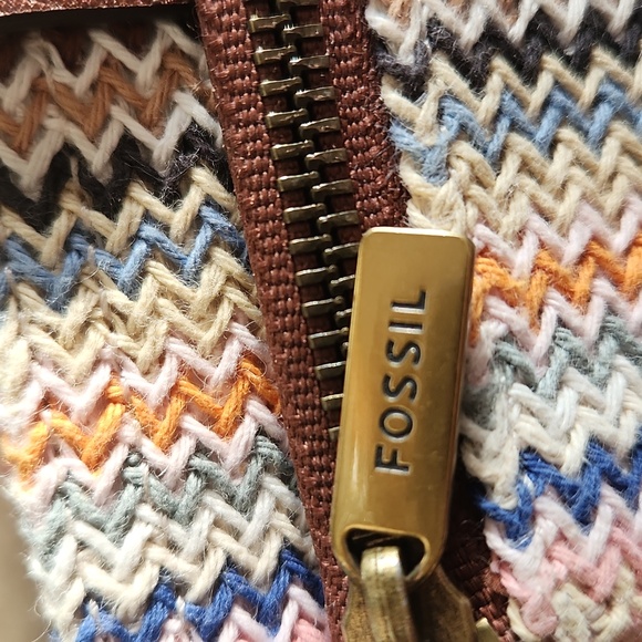 Fossil multicolored cloth slim fold wallet - Picture 5 of 16